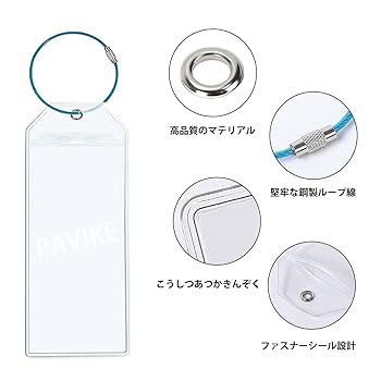 Amazon.co.jp: PAVIKE ラゲッジタグ【8個入り】荷物タグ スーツ